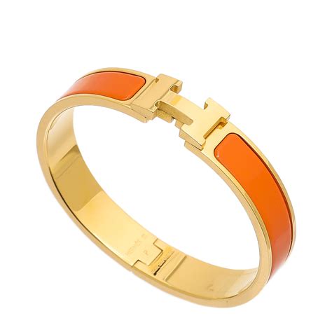 hermes clic h bracelet orange|hermes clic h price.